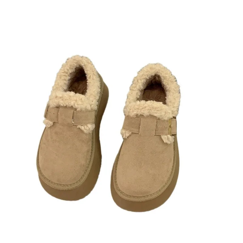 Cozy Fleece Platforms Women