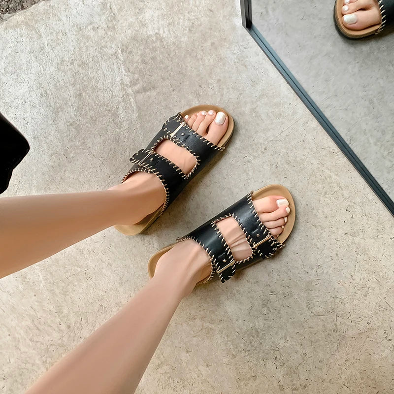 ChicStep Leather Sandals