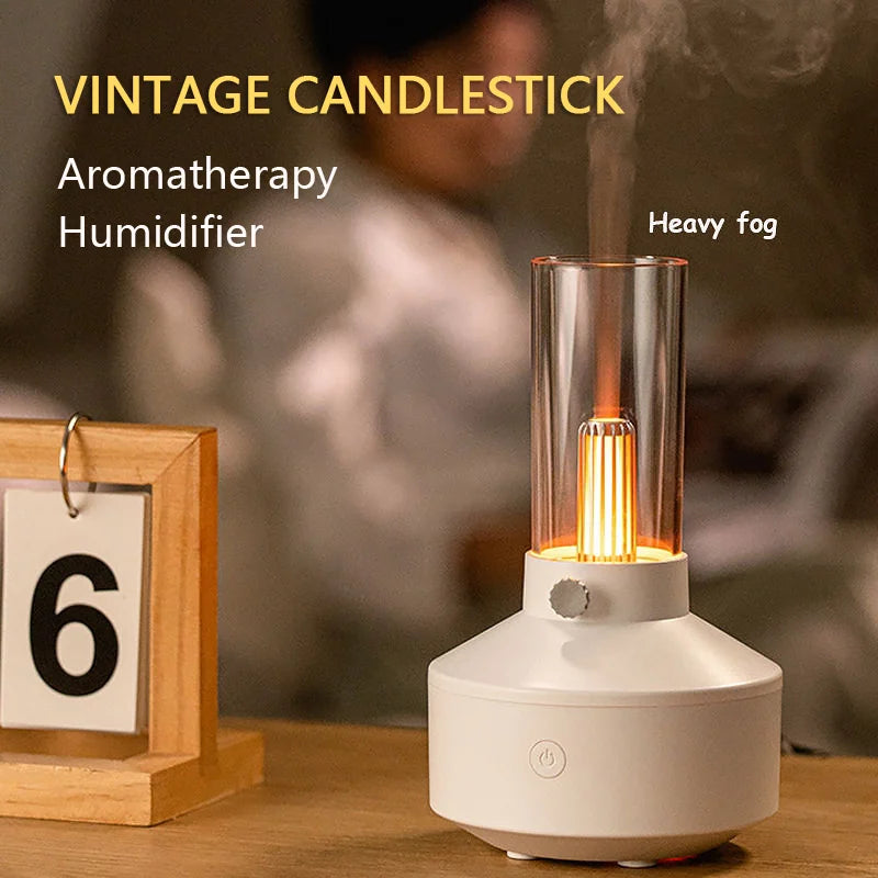 Vintage Candle Light Humidifier Aromatherapy