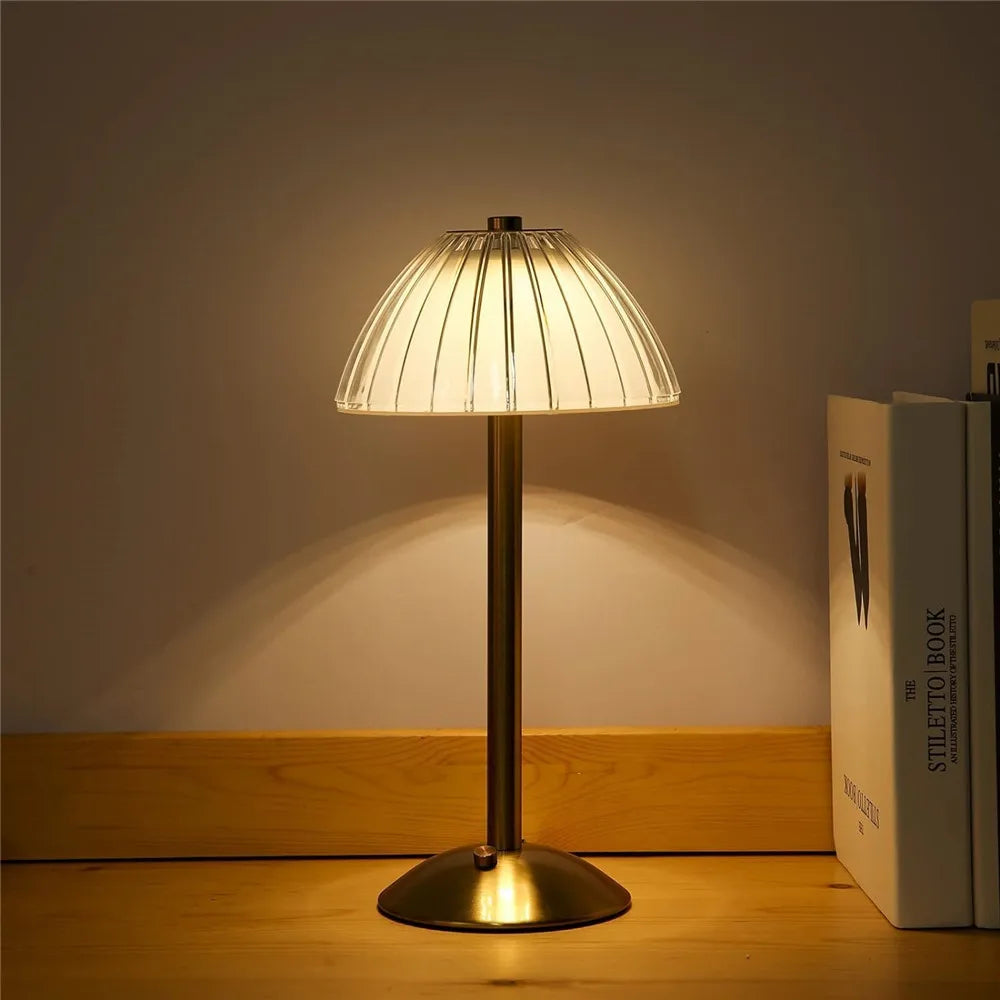 Vintage Crystal Wireless Table Lamp