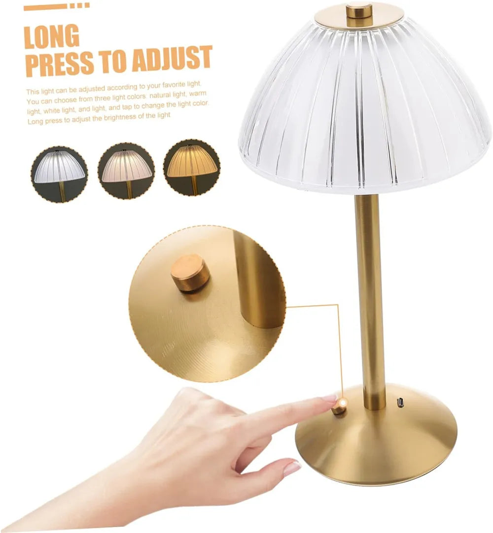 Vintage Crystal Wireless Table Lamp