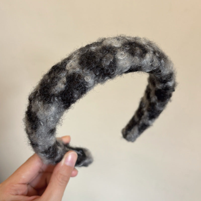 Leopard Plush Bow Clip