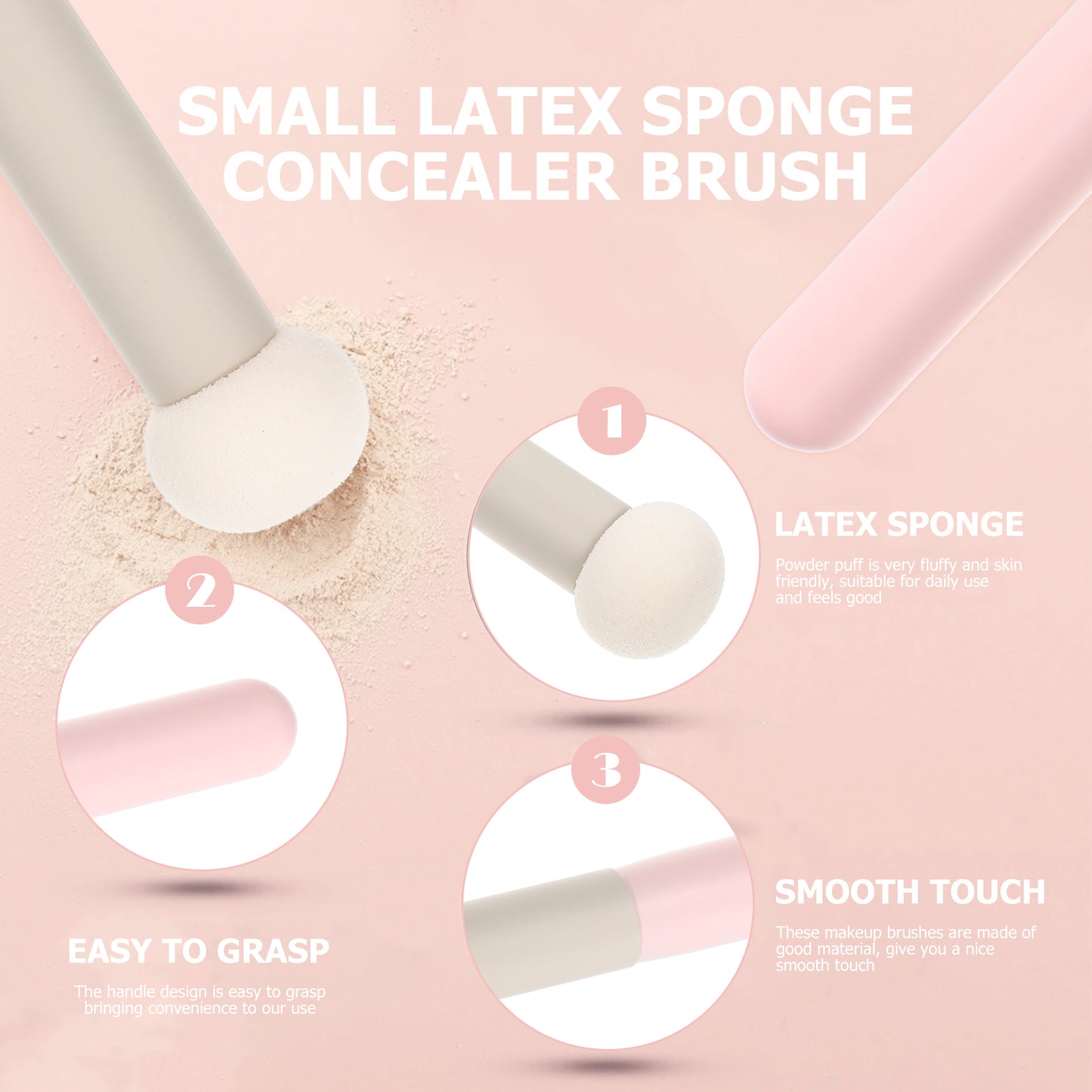 Vita Mushroom Makeup Brush (3 Brushes)