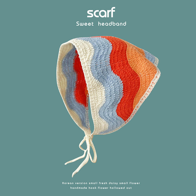 Daisy Flower Knitted Headband
