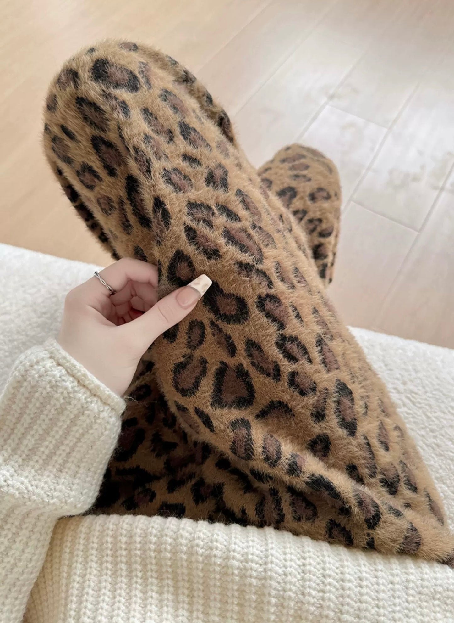 Cozy Leopard Pants