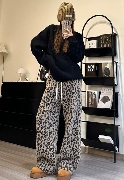 Cozy Leopard Pants