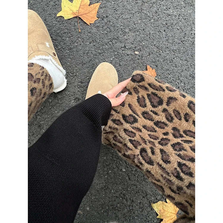 Cozy Leopard Pants
