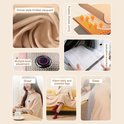 EmberEase Heated Blanket Shawl