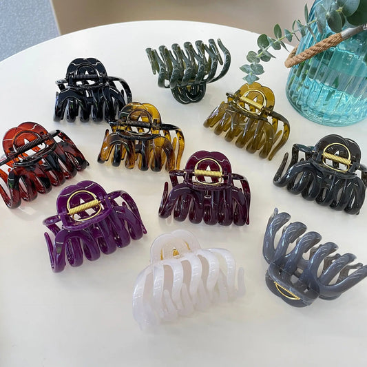 Elegant Large Pumpkin Hair Claw