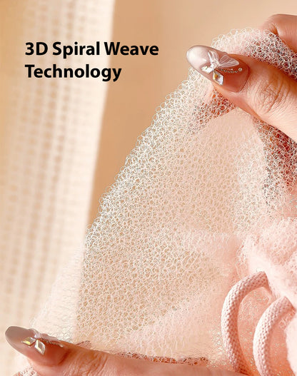 GlowReach Stretch Loofah Scrubber