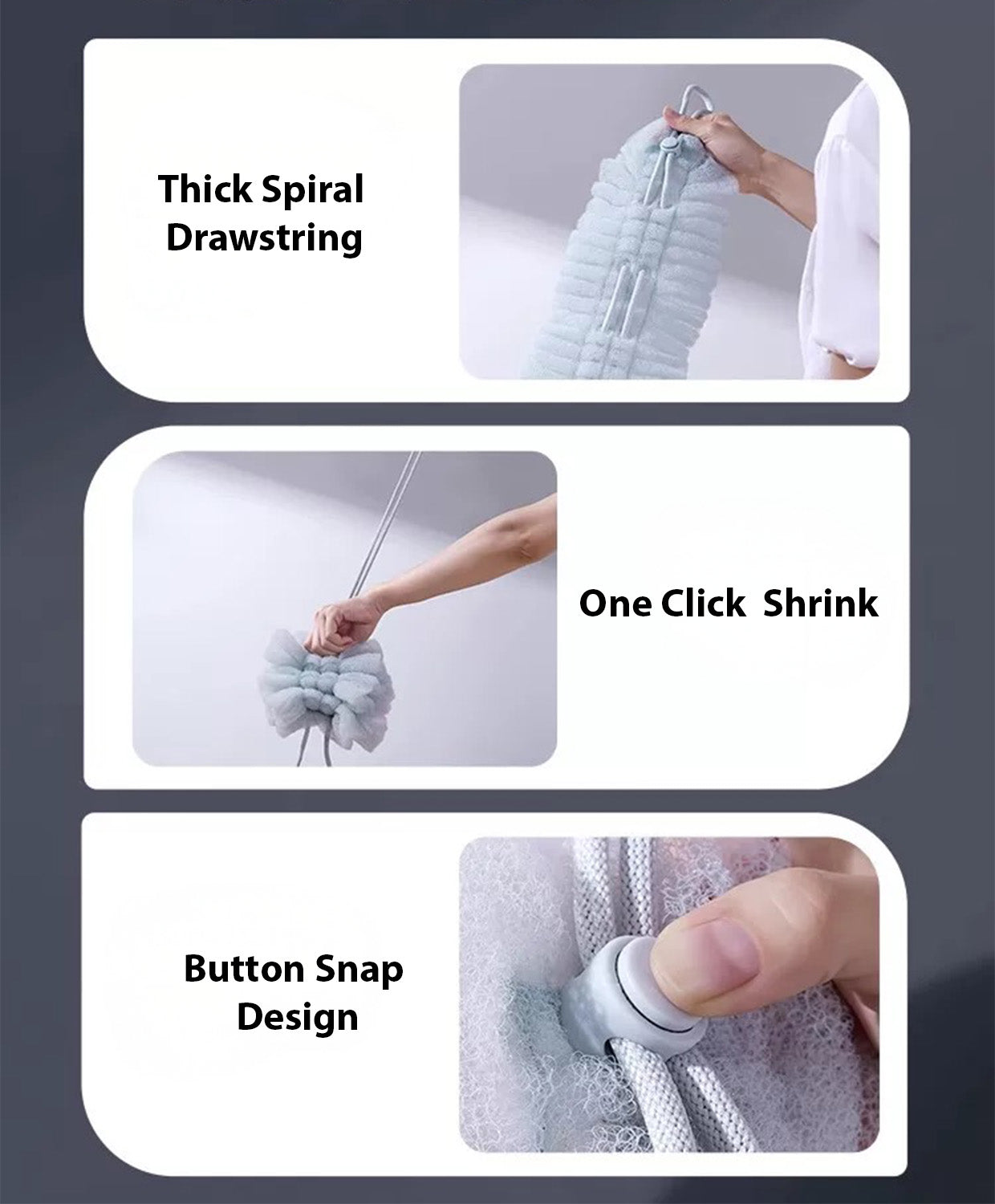 GlowReach Stretch Loofah Scrubber