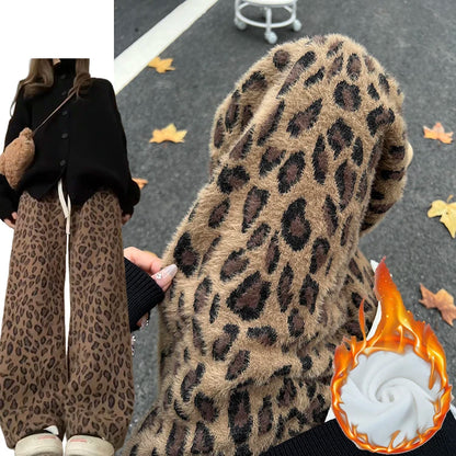 Cozy Leopard Pants