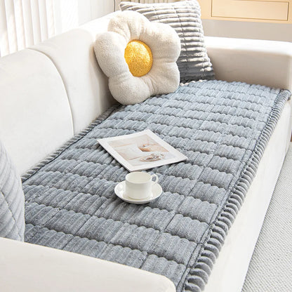 RibbedWarm™ Winter Plush Sofa Cover