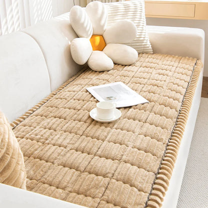 RibbedWarm™ Winter Plush Sofa Cover